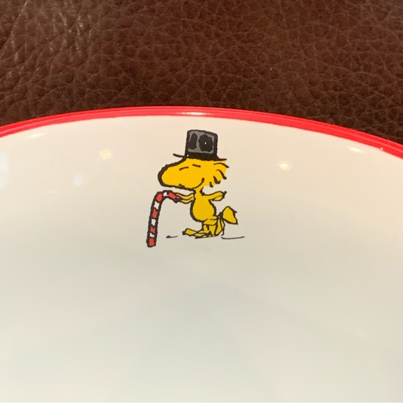 Snoopy on Doghouse with Christmas Trees Peanuts Mug - Woodstock with Candy Cane - Picture 5 of 10